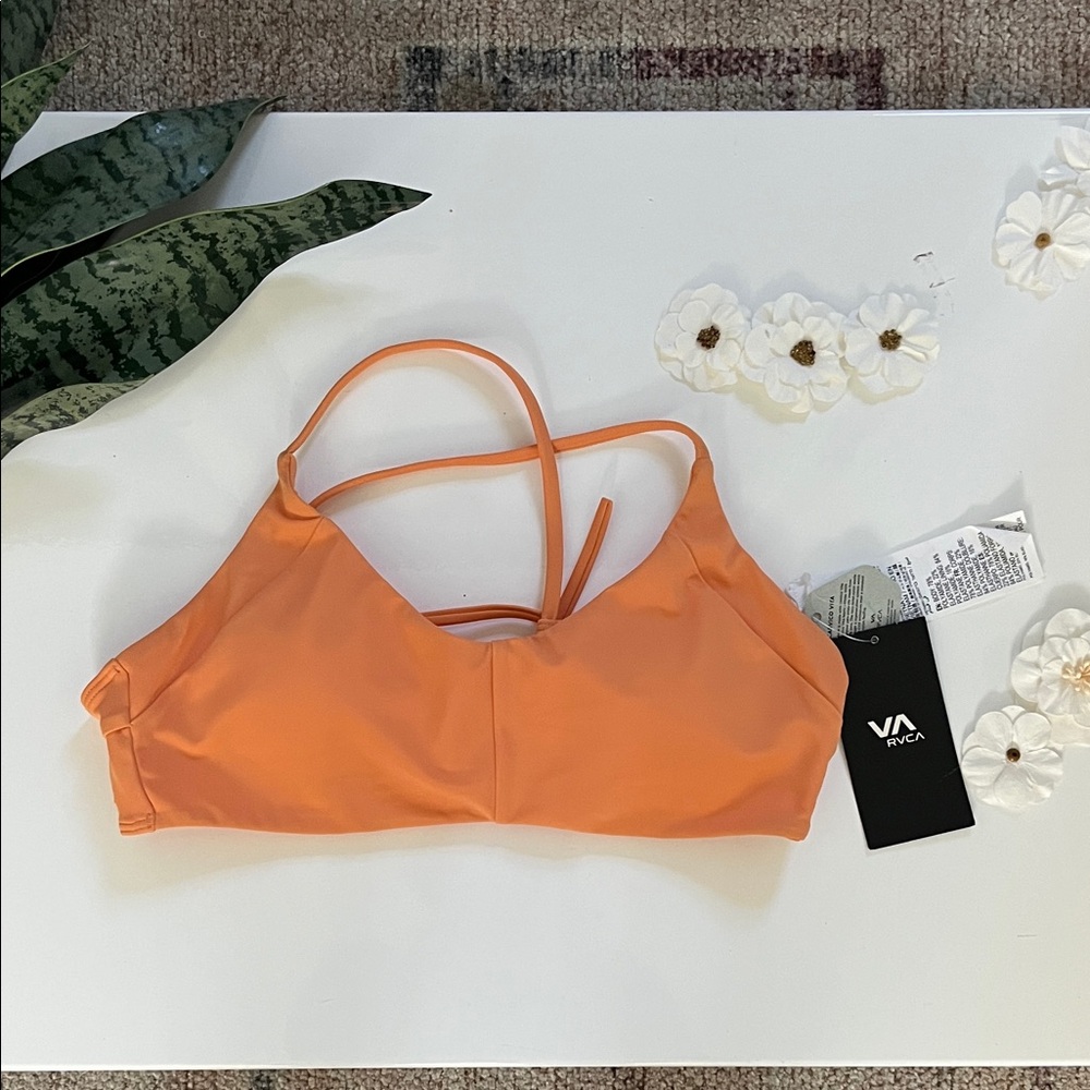 RVCA Women's Vibrant Orange Bralette